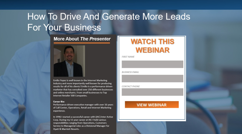 Live Workshop: How To Generate More Business & Leads
