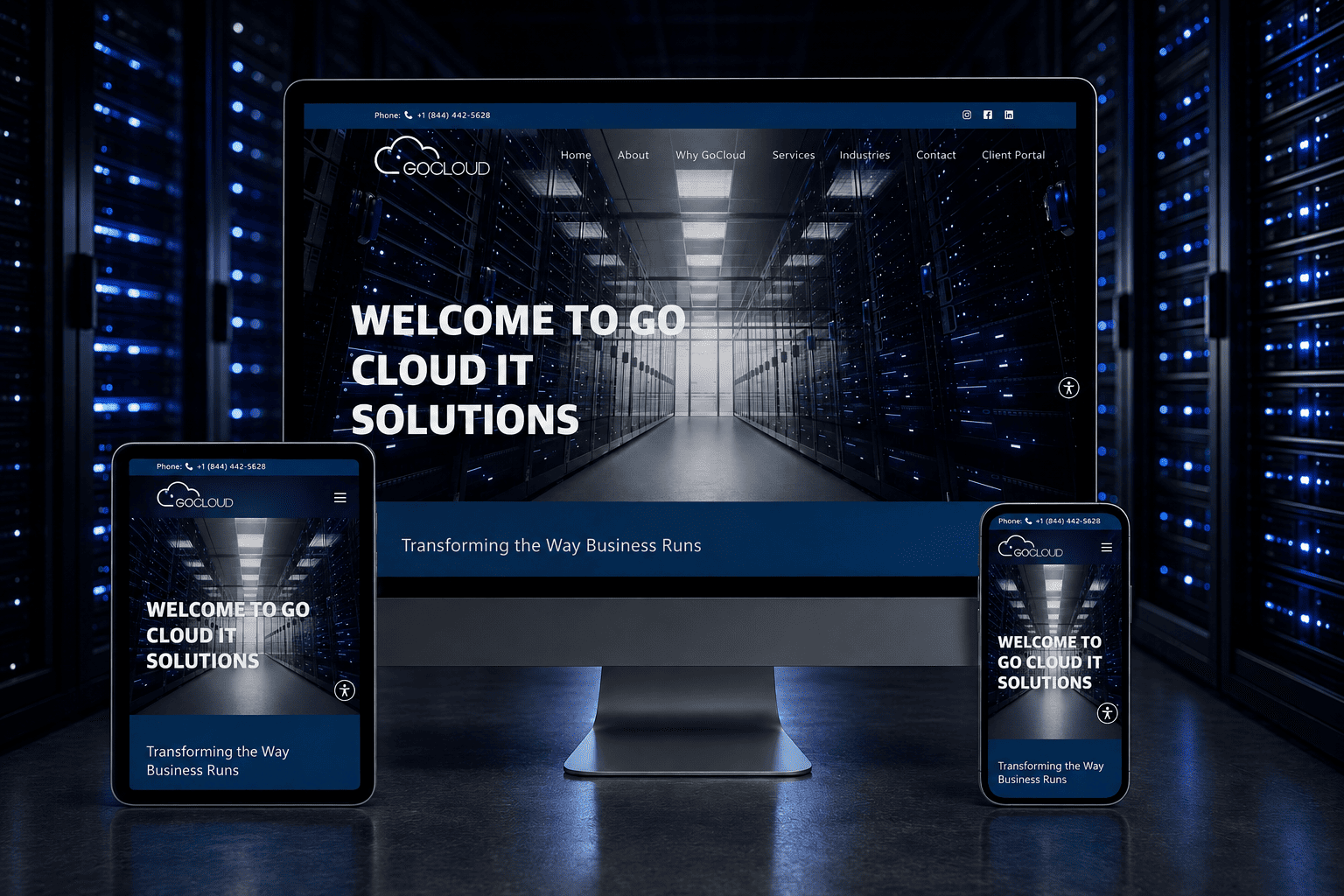 GoCloud IT Solutions website design