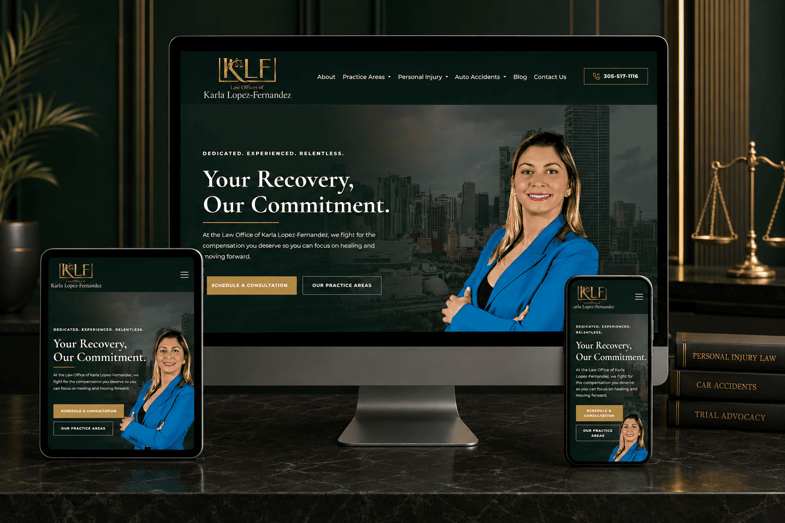 Karla Lopez-Fernandez website design